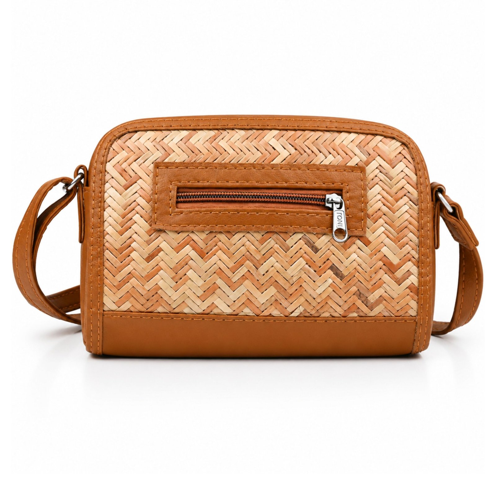 1 Bamboo Bag Walk and Shop for Women Woven Sling Bag - Image 1
