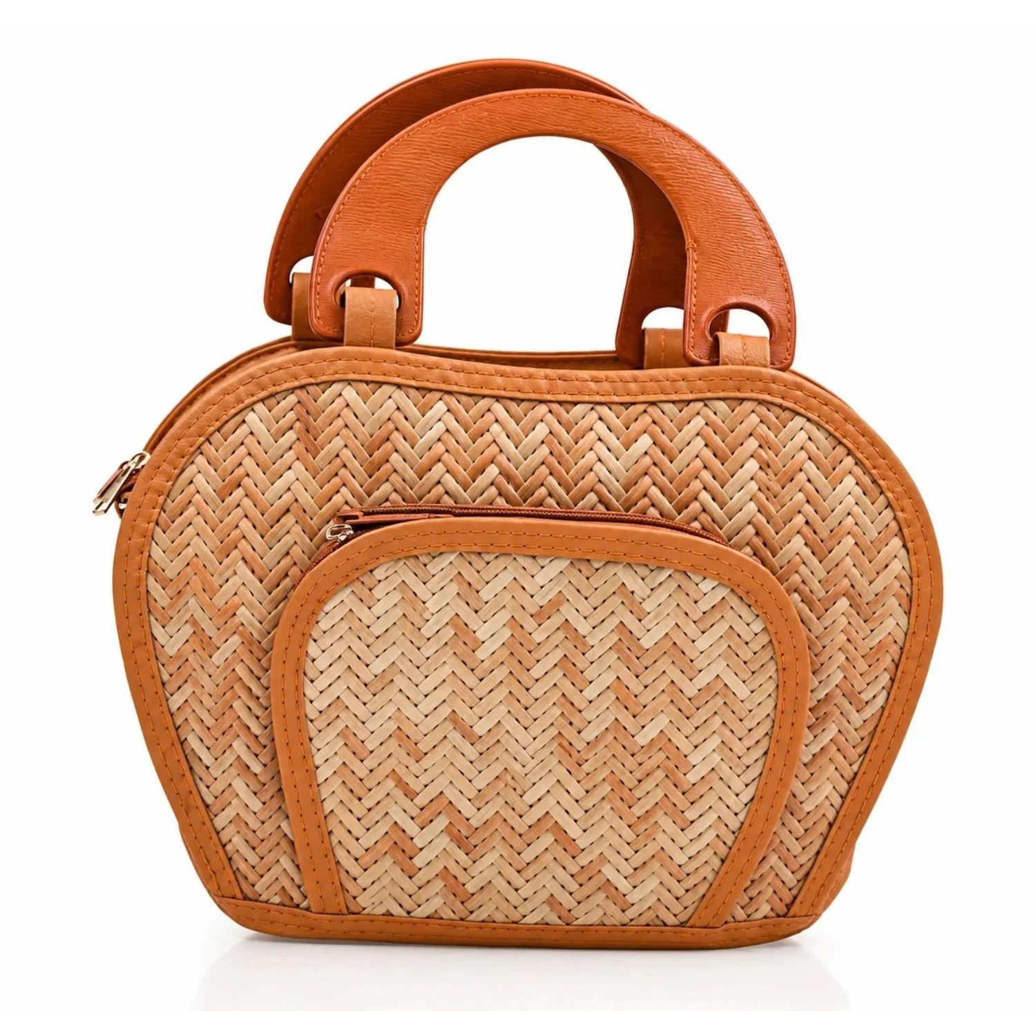 1 Bamboo Bag Big Apple for Women Stylish Woven Handbag - Image 1