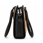Bamboo Black Fashionable Bag for Women - Image 4