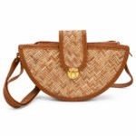 Bamboo Boat Shape Handbag for Women