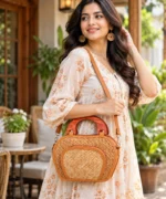 Bamboo Bag Big Apple for Women Stylish Woven Handbag - Image 7