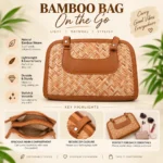 Bamboo Bag On The Go Woven Handbag for Women - Image 2