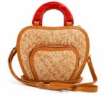 Bamboo Bag Small Apple Handbag for Women