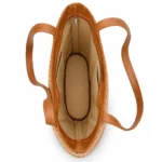 Bamboo Bucket Medium Bag for Women Handmade Look for Shopping & Travel - Image 2