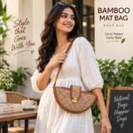 Bamboo Boat Shape Handbag for Women - Image 6