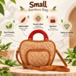 Bamboo Bag Small Apple Handbag for Women - Image 6