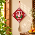 Teracota Hanging Ganesh Ji Decoration | Traditional Indian Religious Wall Art for Home Entrance and Festive Décor - Image 2