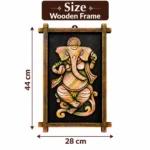 Terracotta Lord Ganesha Wall Panel, Indian Traditional Artwork (28X44 cm) - Image 2