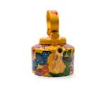 Artistic Aluminium Kettle with Hand-Painted Traditional Indian Folk Motifs - Image 4