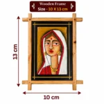 Teracota Wall Décor Cross Frame (Badhu) | Traditional Indian Ethnic Wall Art for Living Room, Bedroom, Office and Home Decoration 8X11 cm - Image 4