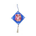 Teracota Ganpati Hanging Decoration | Traditional Spiritual Wall Hanging for Ganesh Chaturthi, Diwali and Gifting 4X4 cm