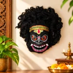 Traditional Indian Folk Art Face Wall Hanging - Image 3