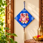Teracota Ganpati Hanging Decoration | Traditional Spiritual Wall Hanging for Ganesh Chaturthi, Diwali and Gifting 4X4 cm - Image 2