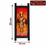 Teracota Wall Décor Tray Frame (Lady with Pot) | Traditional Indian Ethnic Wall Art for Living Room, Bedroom, Office and Home Decoration 25X10 cm - Image 3