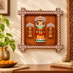 Handcrafted Wooden Owl Wall Hanging Frame with Decorative Owl Figures | Traditional Indian Folk Art Wall Décor for Home, Living Room, Pooja Room & Gifting - Image 3