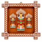 Handcrafted Wooden Owl Wall Hanging Frame with 3 Owl Figures | Traditional Indian Folk Art Decorative Wall Panel for Home Décor & Gifting