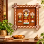 Handcrafted Wooden Owl Wall Hanging Frame with 3 Owl Figures | Traditional Indian Folk Art Decorative Wall Panel for Home Décor & Gifting - Image 3