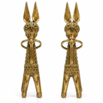 Royal Horse Figurines for Home Décor, Ornate Golden Showpieces 5in X 4in - Image 3