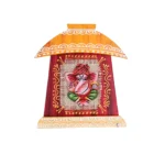 Terracota Ganesha Wall Hanging Décor Red | Traditional Indian Handmade Style Ganpati Wall Art for Home, Living Room, Pooja Room and Mandir Decoration( 17X15 cm)