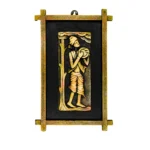 Terracota Tribal Musician Wall Hanging, Ethnic Indian Artwork for Home Decoration (25X30 cm)
