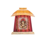 Terracotta Ganesha Wall Hanging Décor( 17X15 cm) | Traditional Handmade Indian Art for Home, Living Room, Pooja Room and Mandir Decoration