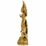 Decorative Saraswati Murti with Peacock for Festive Home Styling , 5in X 4in - Image 3