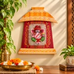 Terracota Ganesha Wall Hanging Décor Red | Traditional Indian Handmade Style Ganpati Wall Art for Home, Living Room, Pooja Room and Mandir Decoration( 17X15 cm) - Image 4