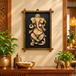 Terracotta Lord Ganesha Wall Panel, Indian Traditional Artwork (28X44 cm) - Image 3