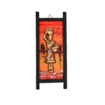 Teracota Wall Décor Tray Frame (Lady with Pot) | Traditional Indian Ethnic Wall Art for Living Room, Bedroom, Office and Home Decoration 25X10 cm