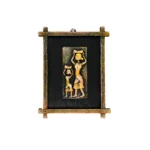 Handcrafted Style Indian Folk Figure Wall Hanging for Home Interiors (25X30 cm)